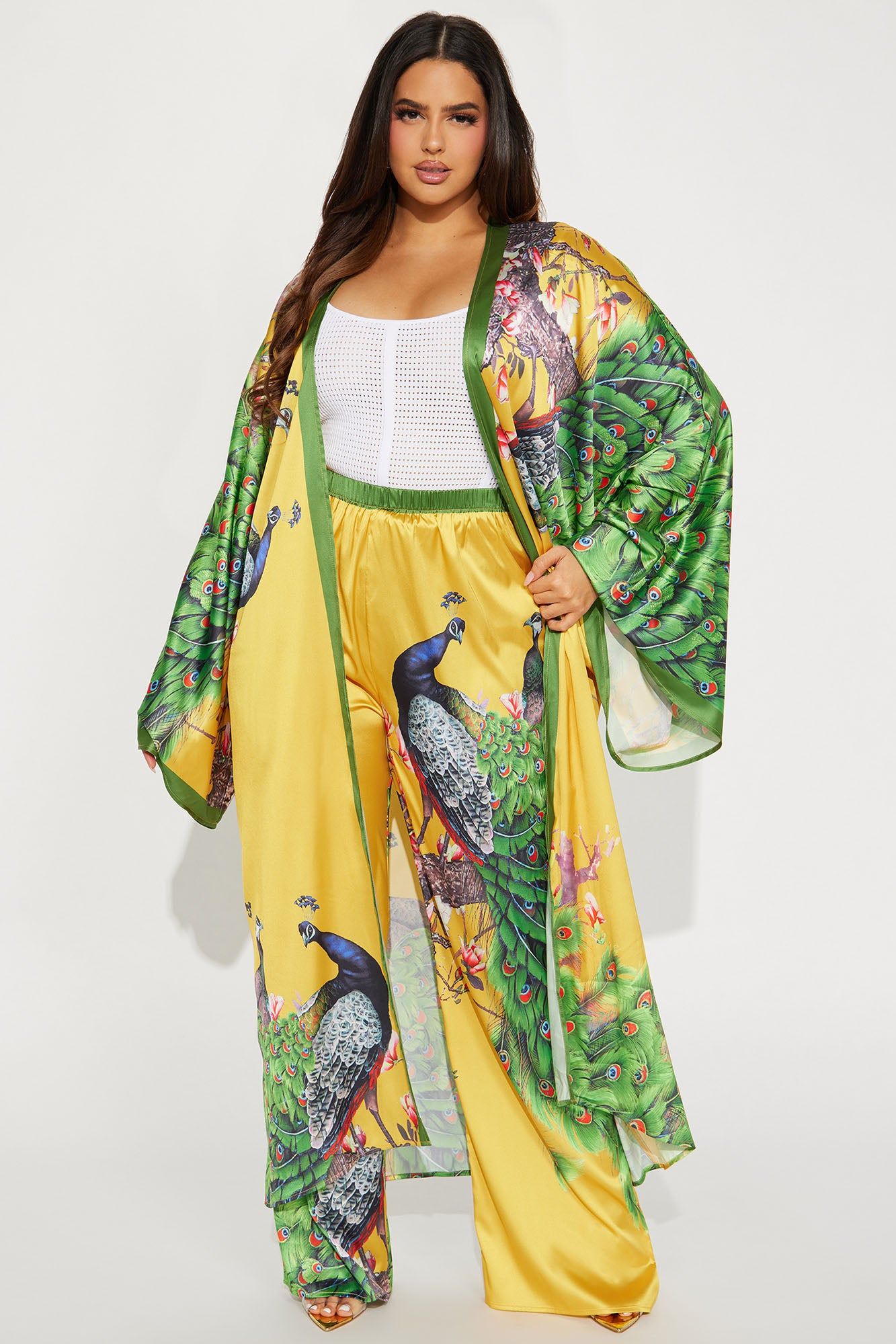 Above Status Satin Pant Set - Multi Color sold by Fashion Nova product image thumbnail 4