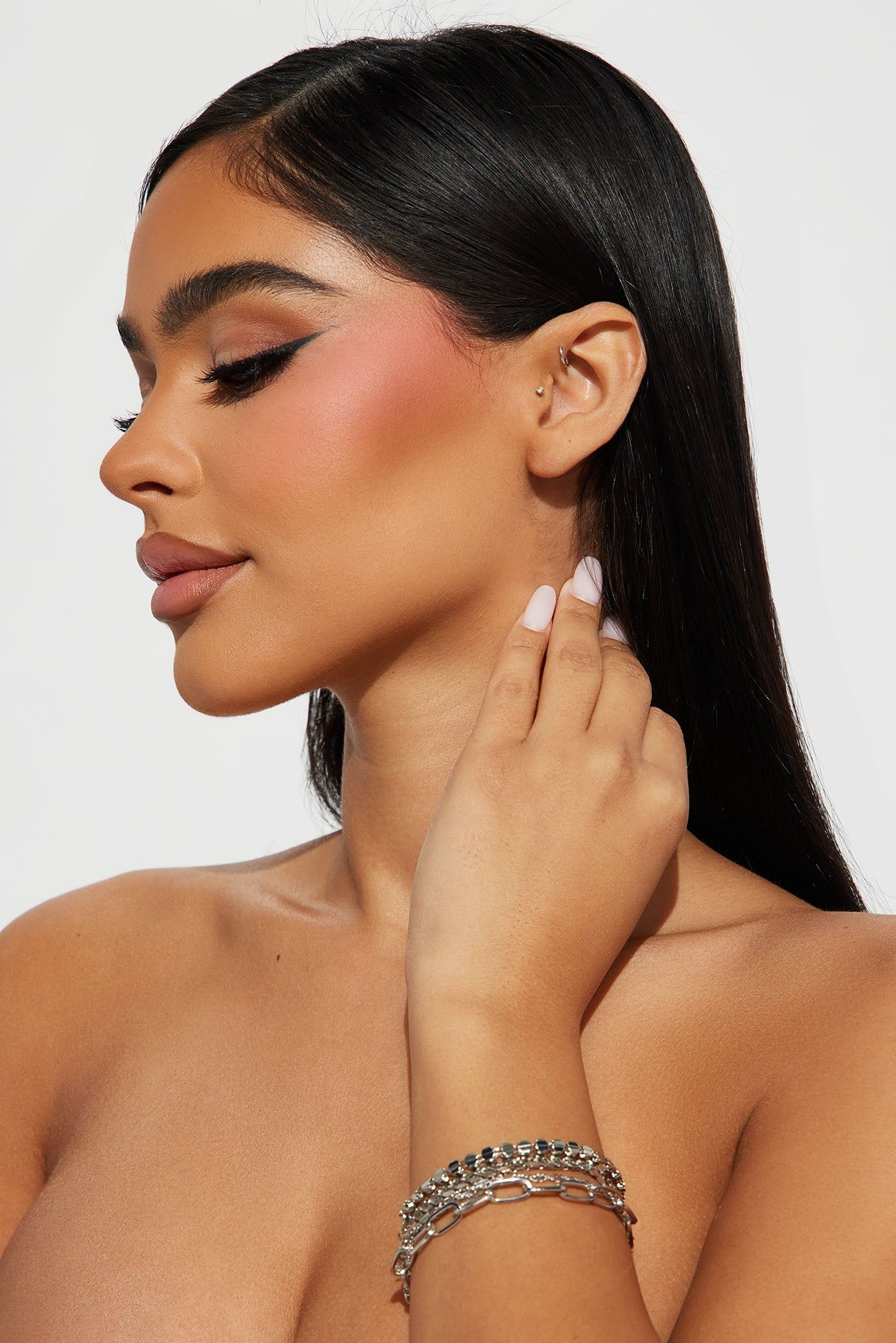 Exotic Beauty 5 Piece Bracelet Set - Silver sold by Fashion Nova product image thumbnail 2