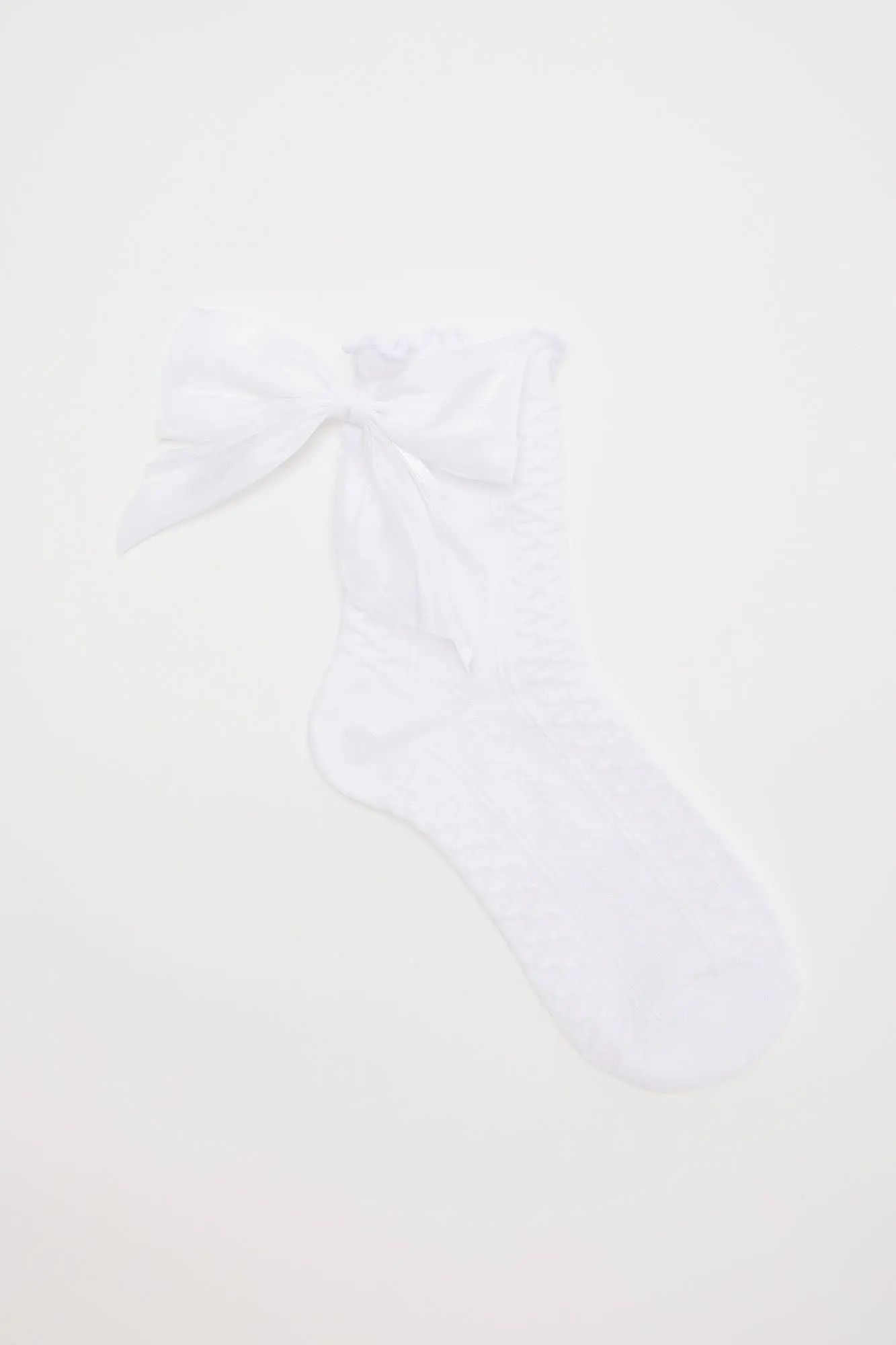 Coquette Cutie Socks - White sold by Fashion Nova product image thumbnail 2