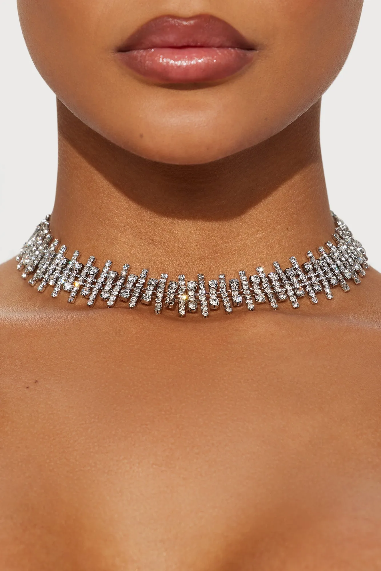 Charming Life Choker - Silver sold by Fashion Nova