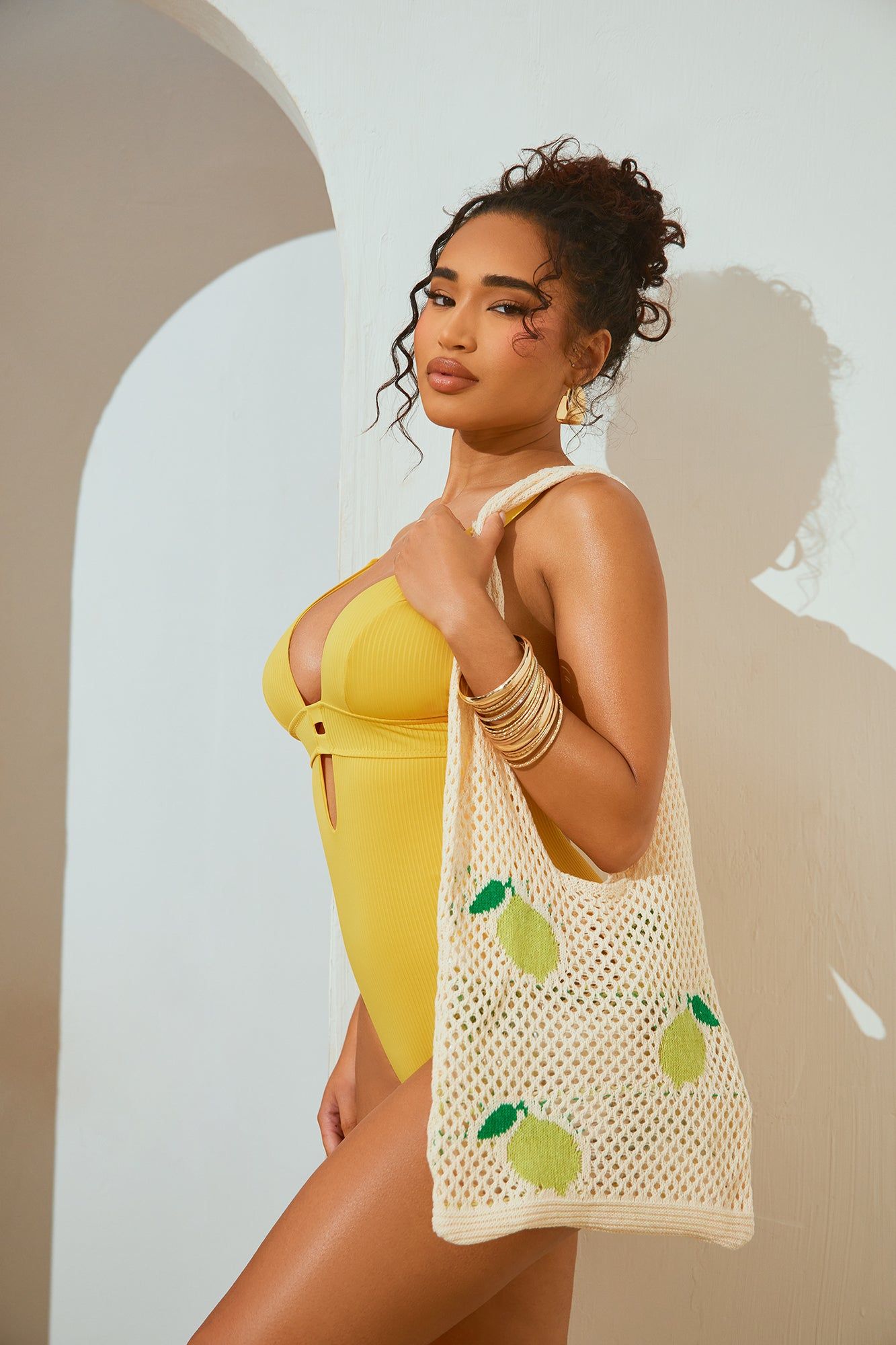 When Life Gives You Lemons Tote Bag - Ivory/combo sold by Fashion Nova product image thumbnail 2