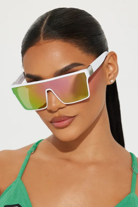 New Age Sunglasses - White sold by Fashion Nova