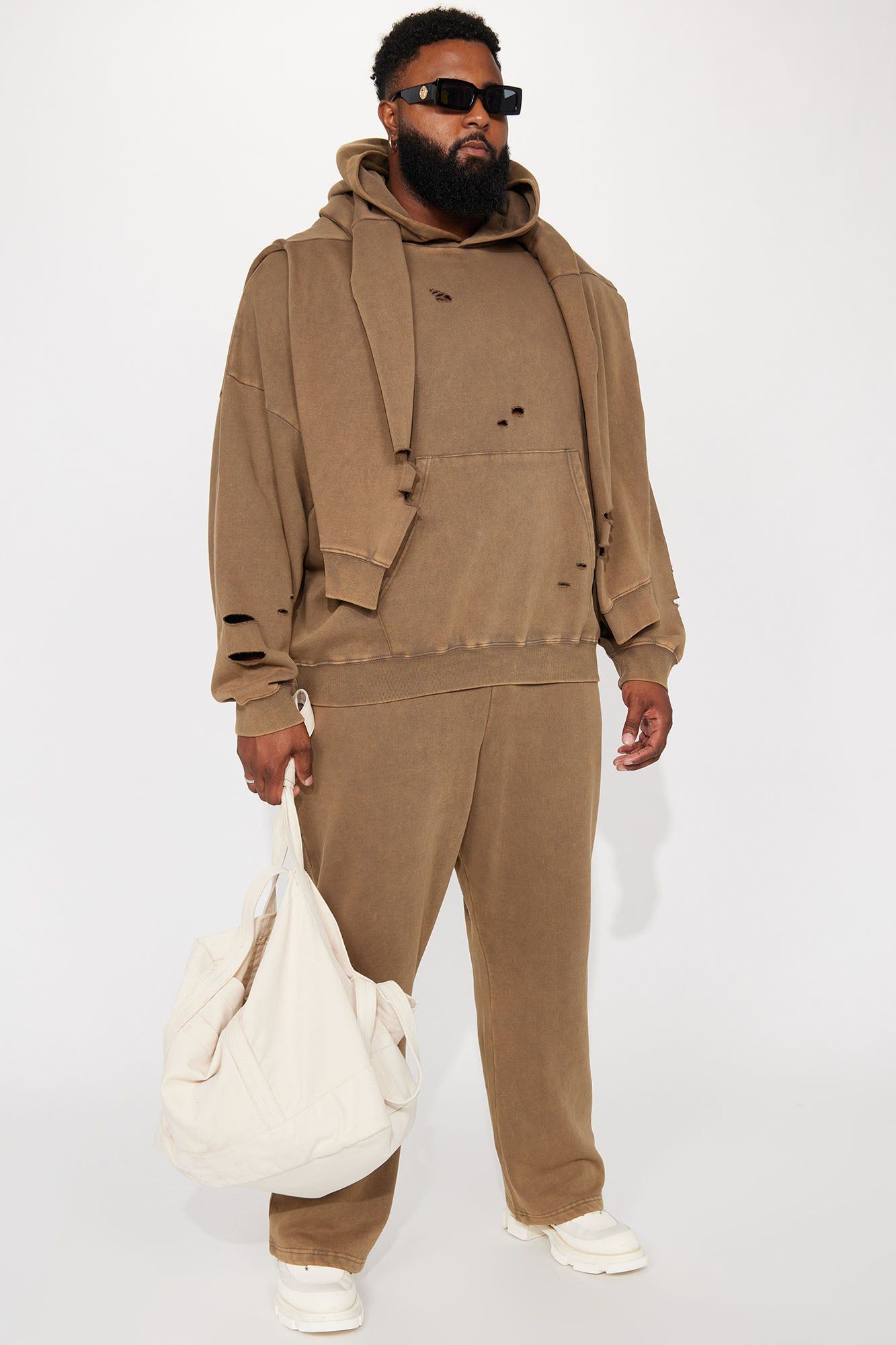 Tyson Ride It Out Oversize Hoodie - Olive sold by Fashion Nova product image thumbnail 5