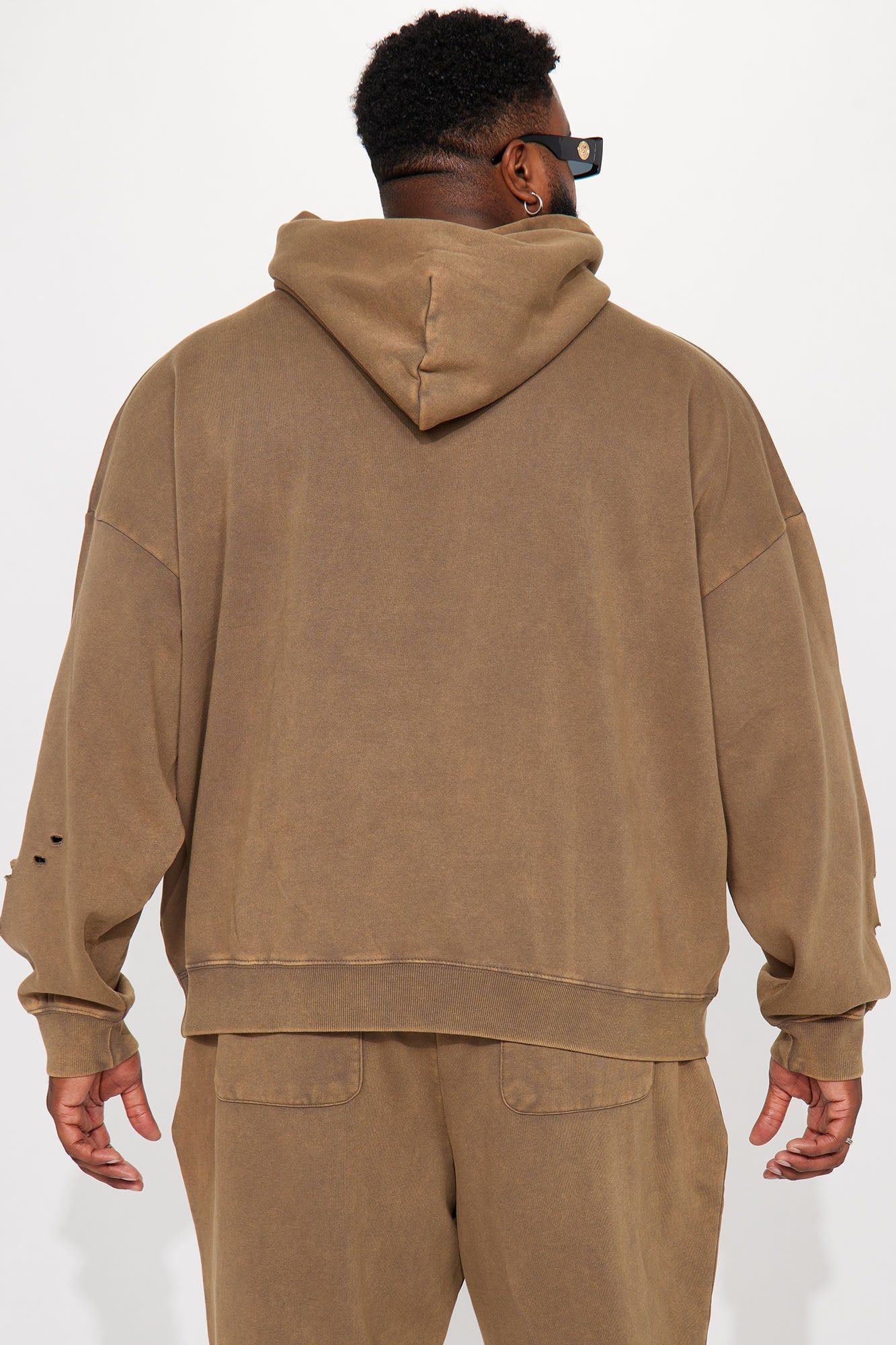 Tyson Ride It Out Oversize Hoodie - Olive sold by Fashion Nova product image thumbnail 7