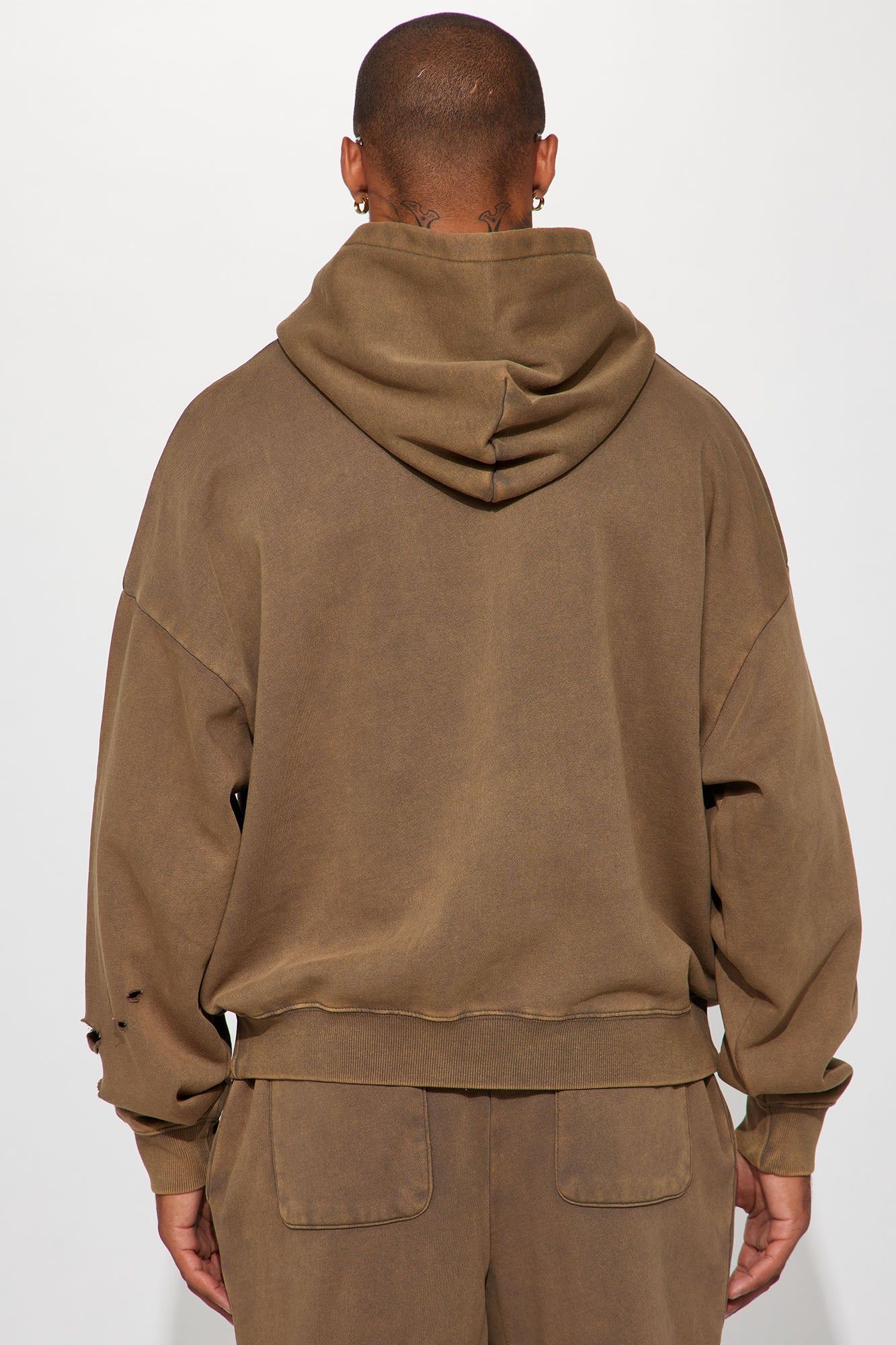 Tyson Ride It Out Oversize Hoodie - Olive sold by Fashion Nova product image thumbnail 4