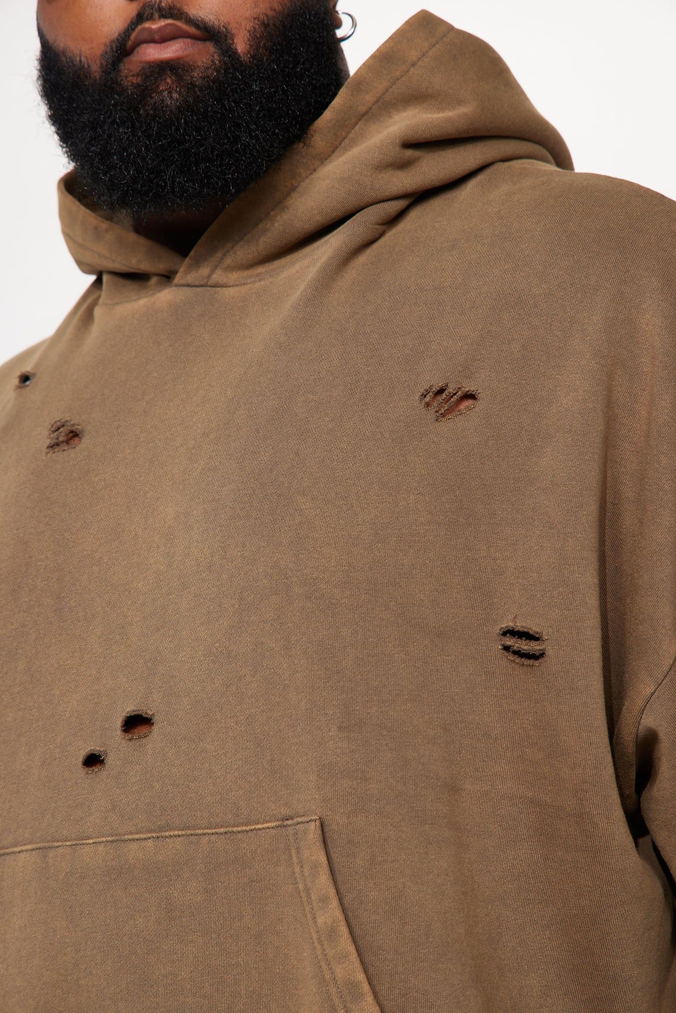 Tyson Ride It Out Oversize Hoodie - Olive sold by Fashion Nova product image thumbnail 6