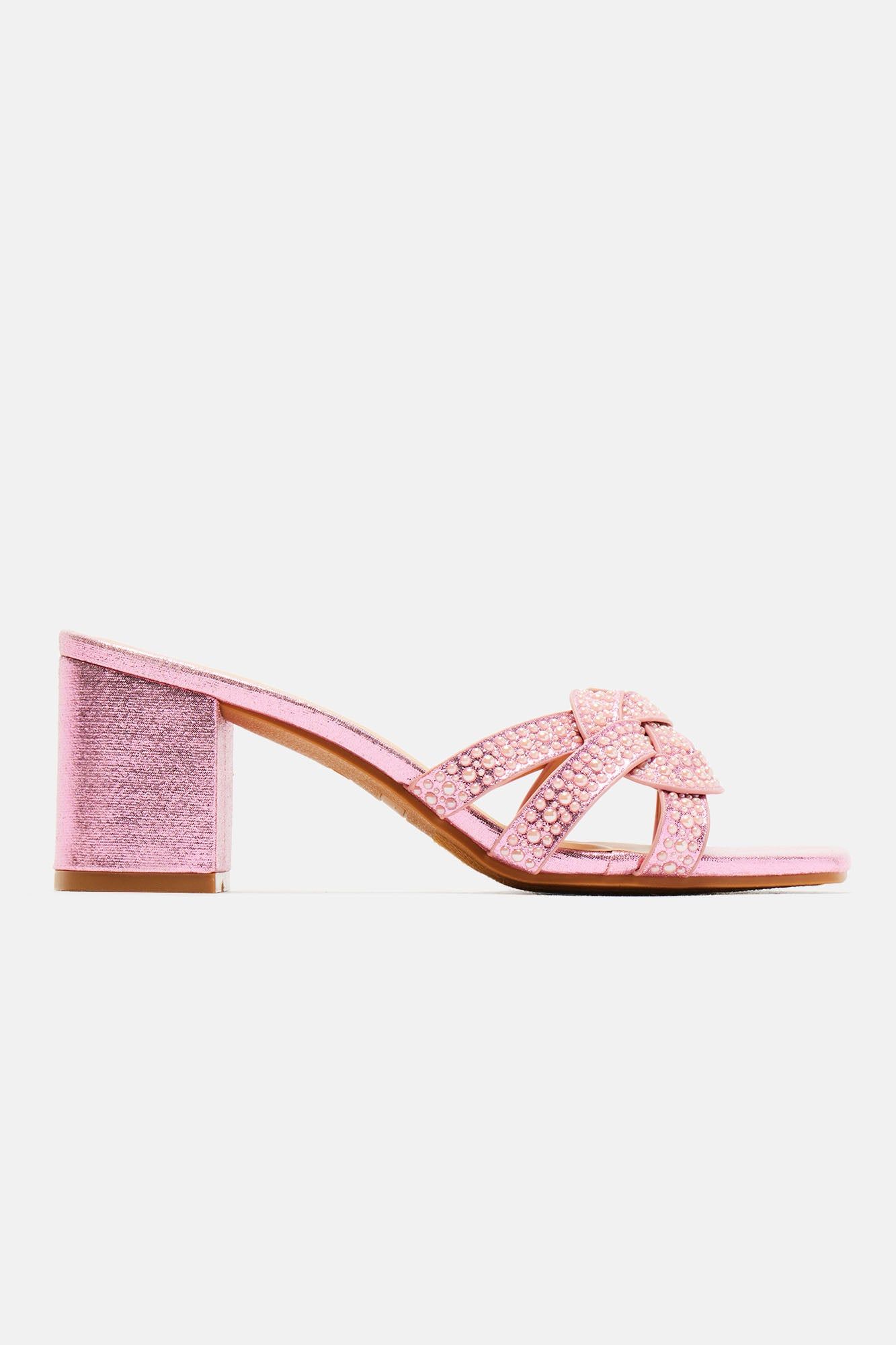 Shauna Pearl Heeled Sandals - Pink sold by Fashion Nova product image thumbnail 5