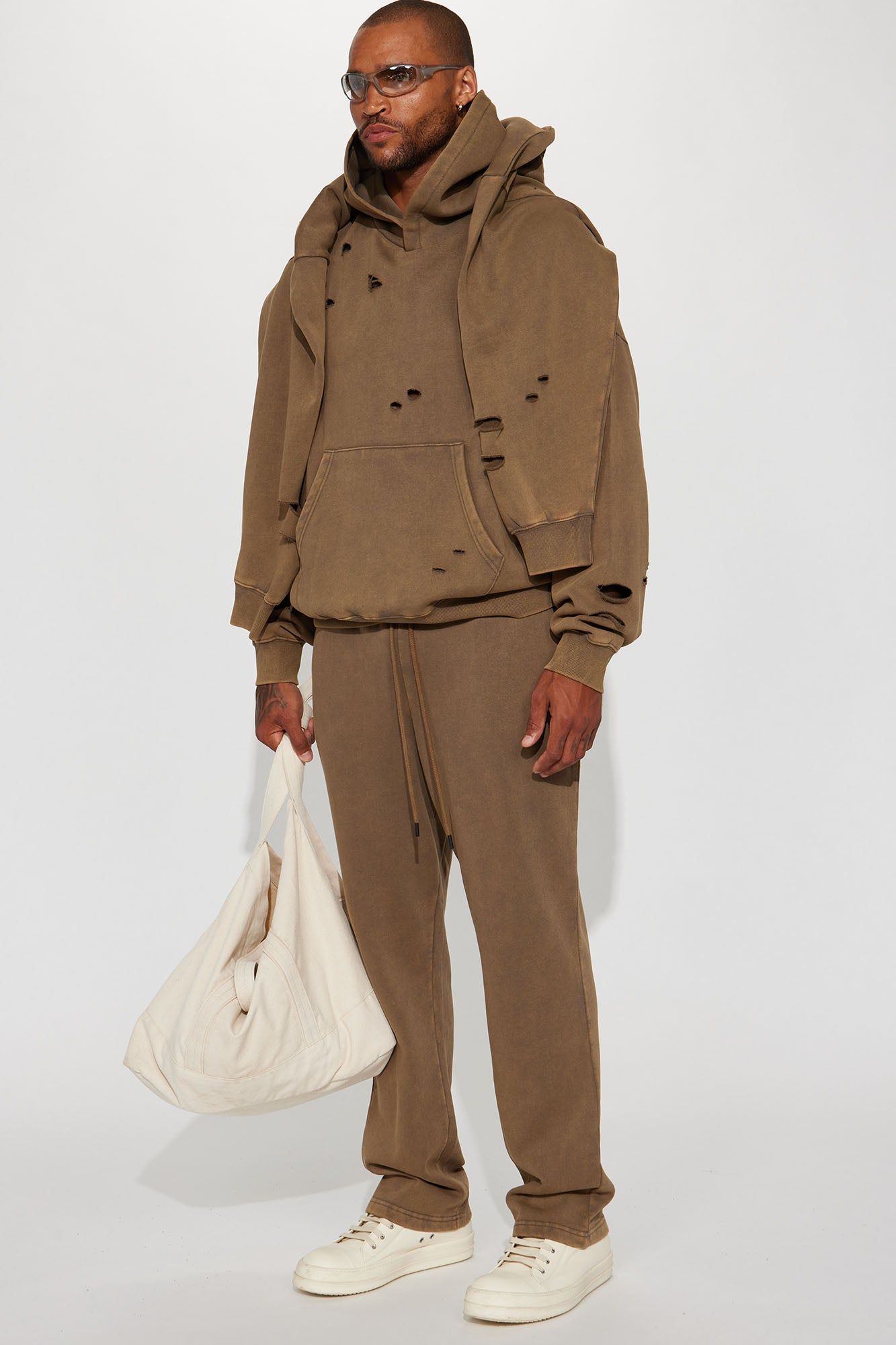 Tyson Ride It Out Oversize Hoodie - Olive sold by Fashion Nova product image thumbnail 3