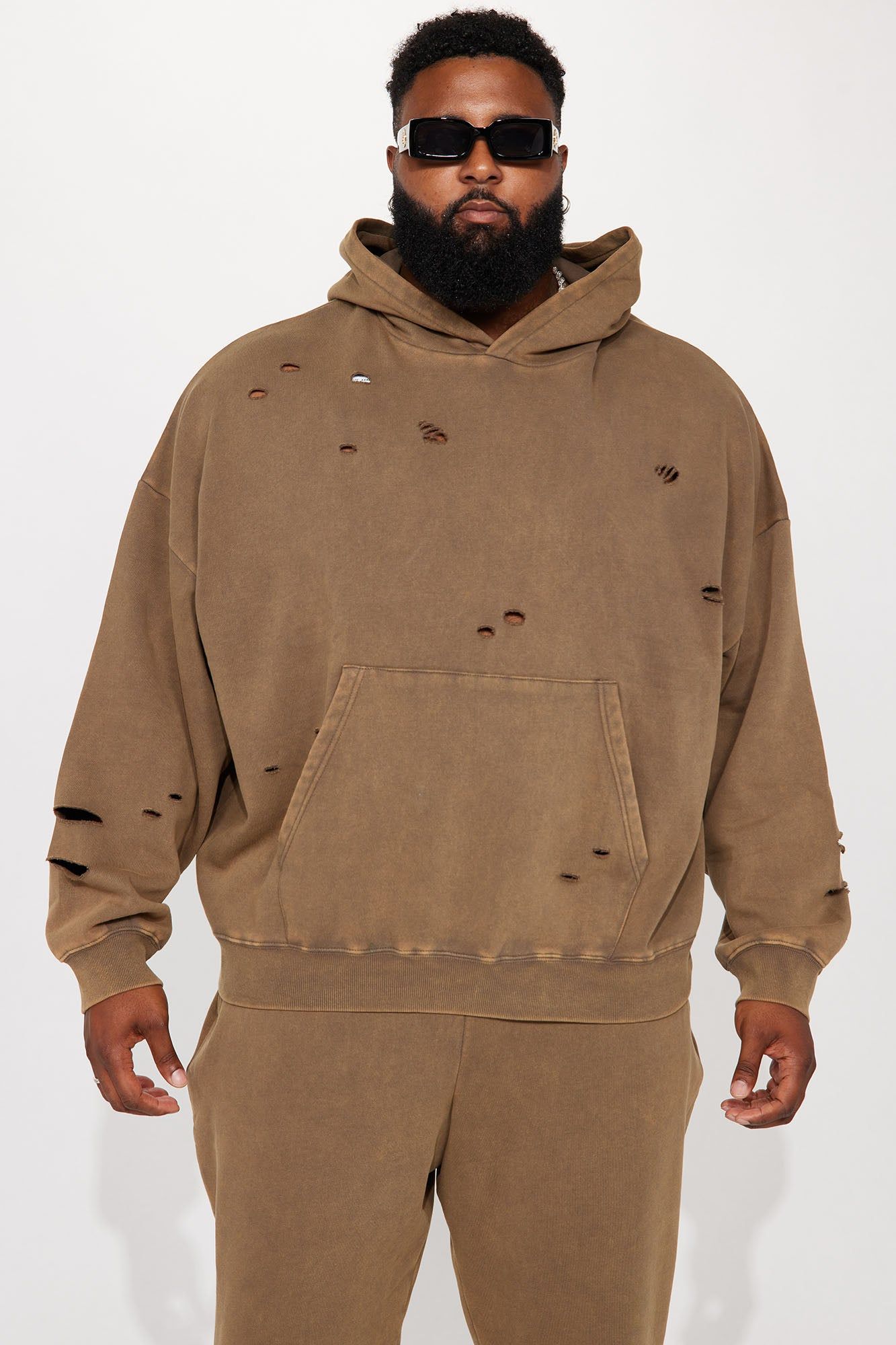 Tyson Ride It Out Oversize Hoodie - Olive sold by Fashion Nova product image thumbnail 2