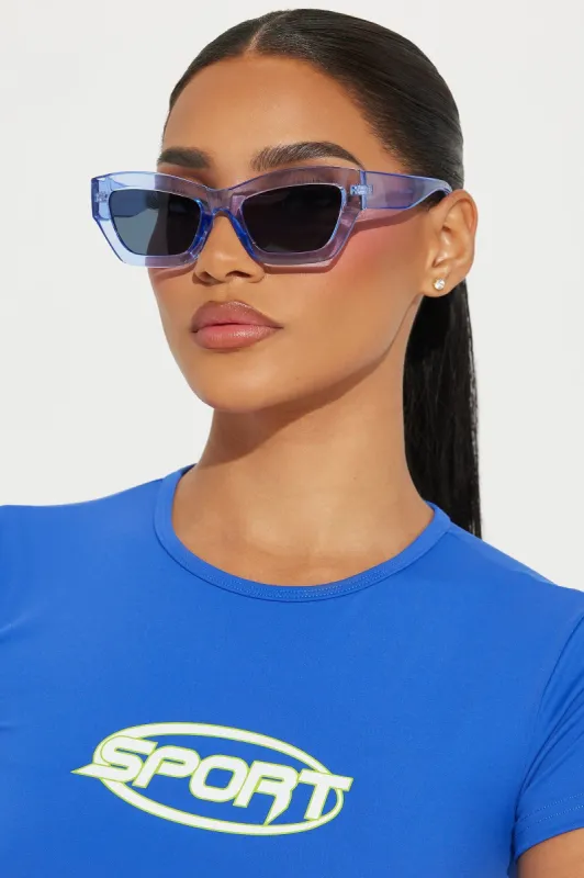 On The Road Sunglasses - Blue sold by Fashion Nova
