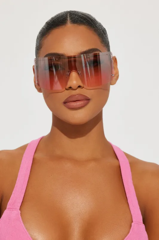 Need A Stack Sunglasses - Pink sold by Fashion Nova