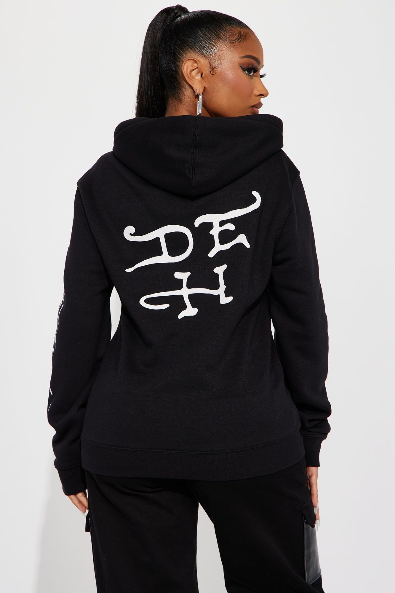 Ed Hardy Skull Hoodie - Black sold by Fashion Nova product image thumbnail 4