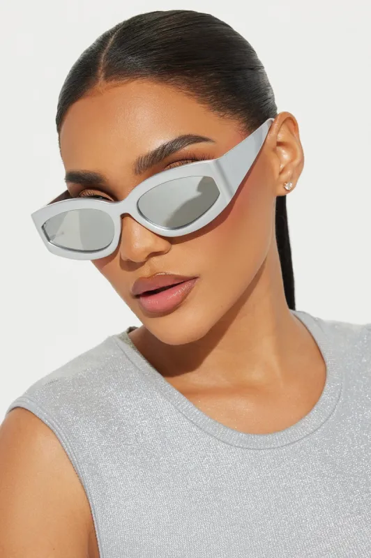 My New Option Sunglasses - Silver sold by Fashion Nova