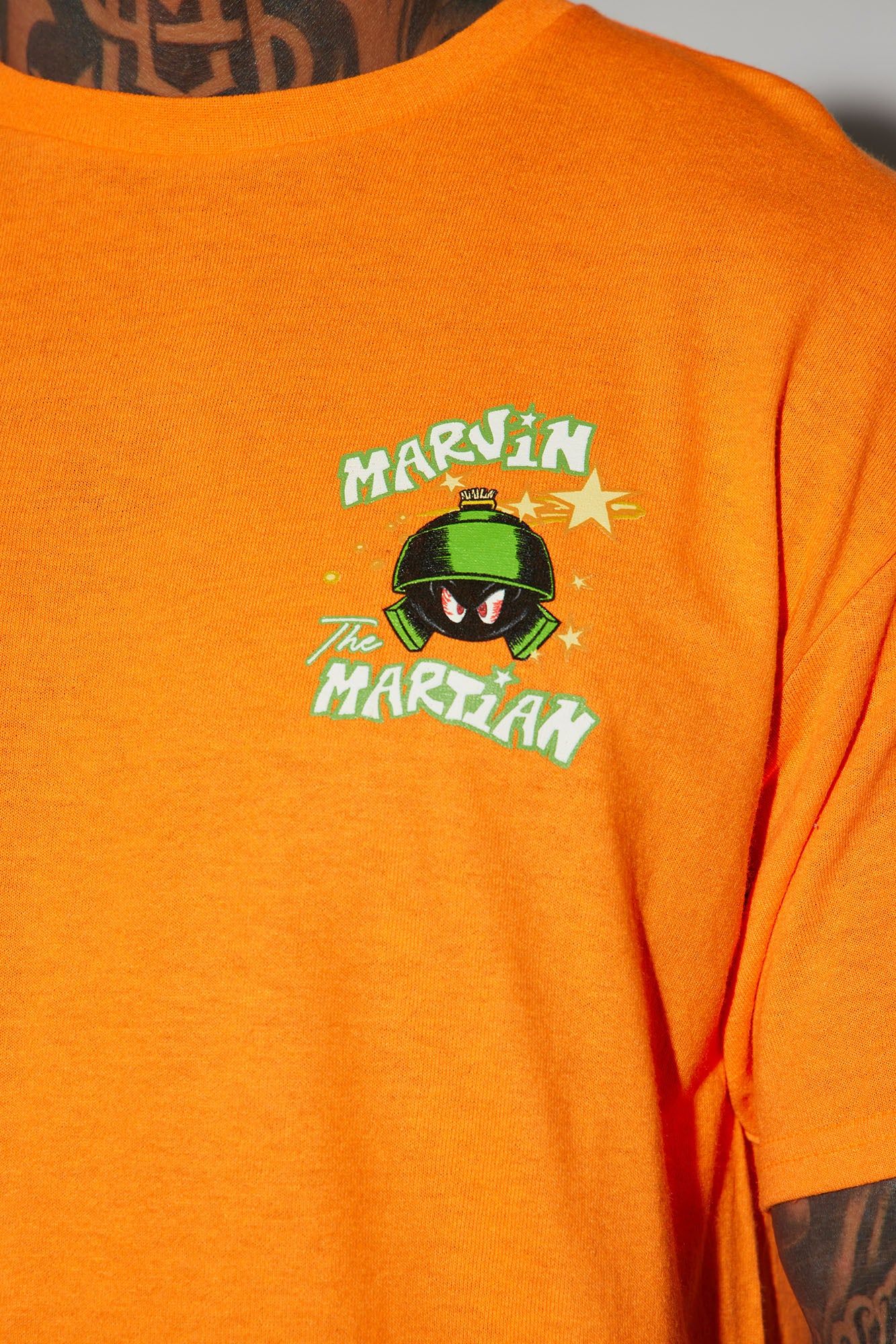 Looney Tunes Marvin The Martian Short Sleeve Tee - Orange sold by Fashion Nova product image thumbnail 3