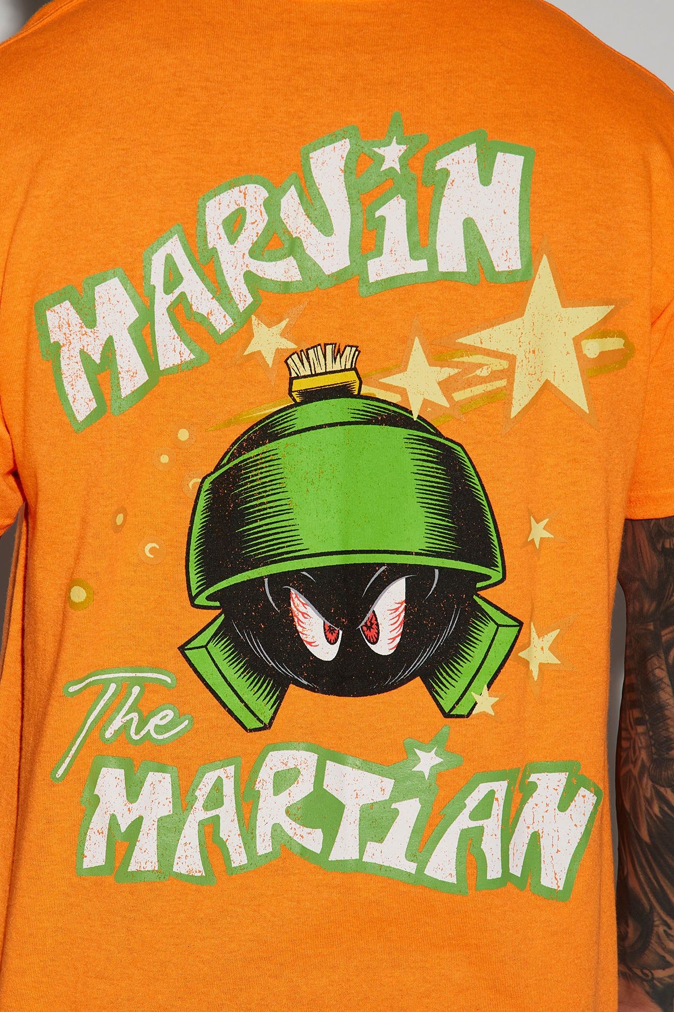 Looney Tunes Marvin The Martian Short Sleeve Tee - Orange sold by Fashion Nova product image thumbnail 4