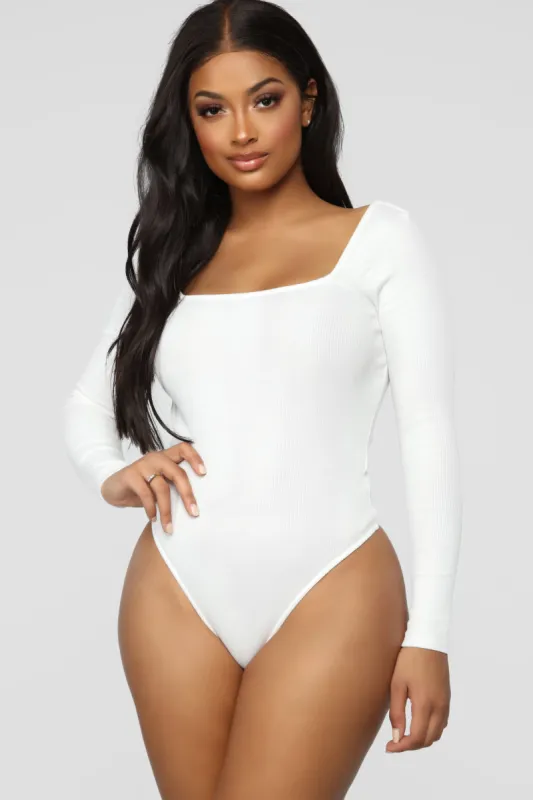Fay Bodysuit - Off White sold by Fashion Nova