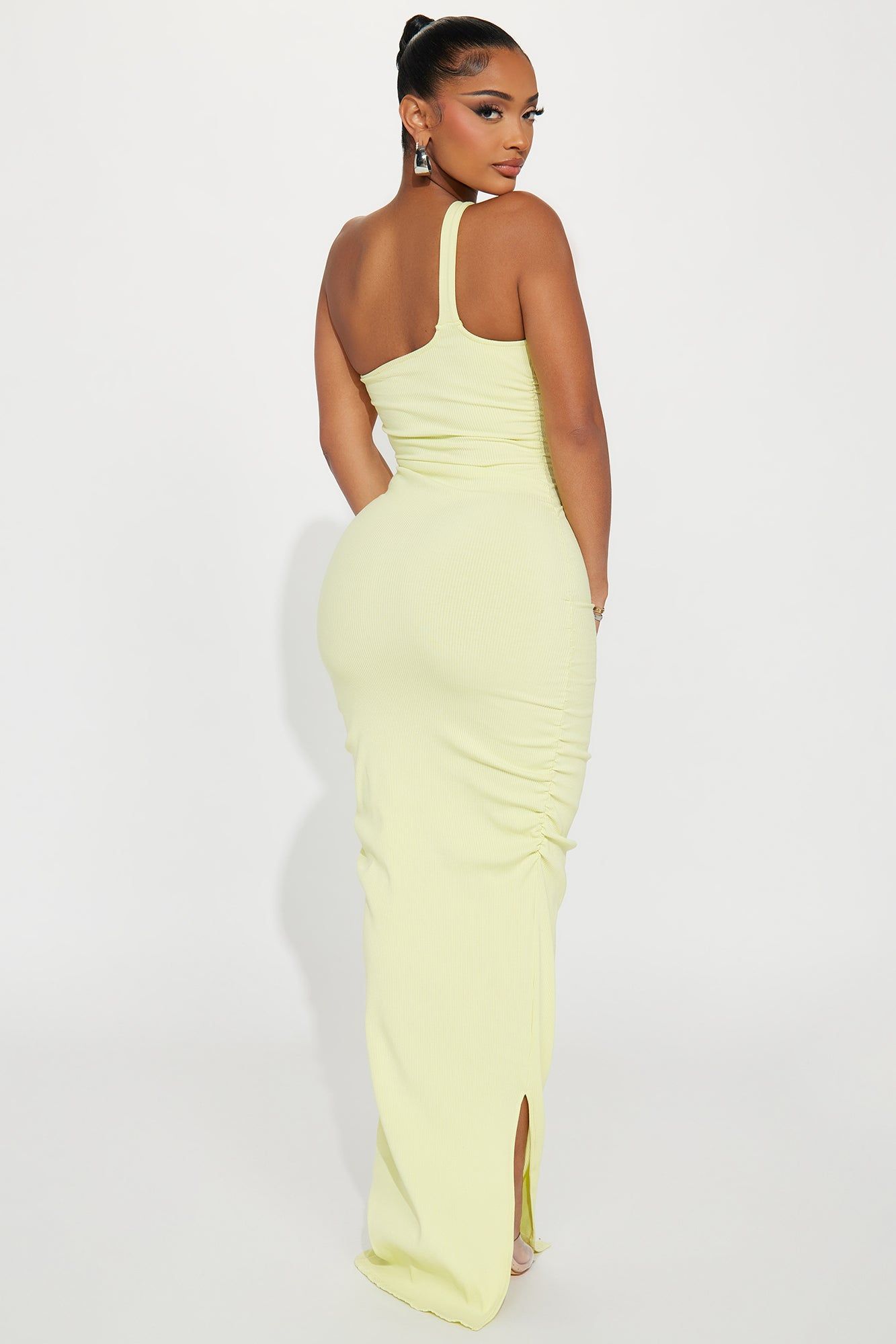 Kamaria Snatched Maxi Dress - Citron sold by Fashion Nova product image thumbnail 3