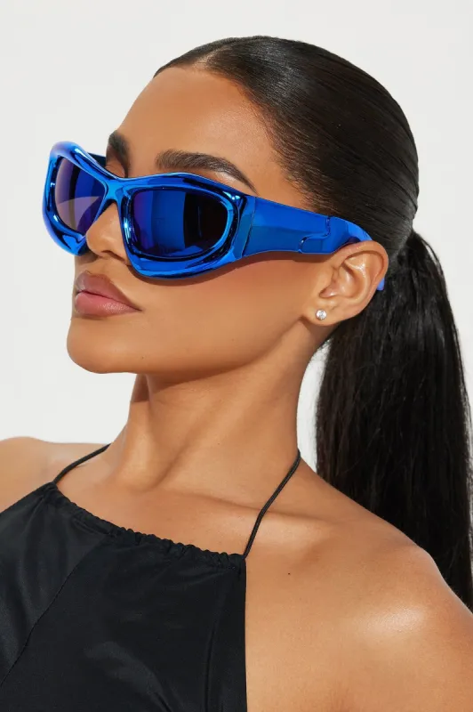 One Night Sunglasses - Blue sold by Fashion Nova