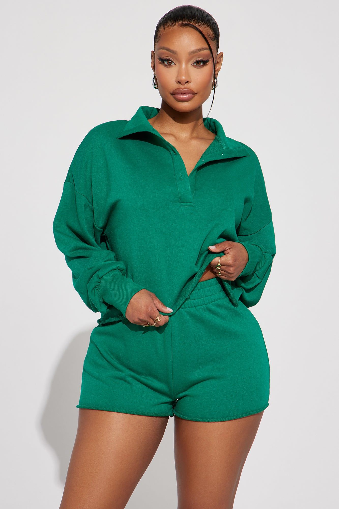 Cassidy Lounge Top - Kelly Green sold by Fashion Nova
