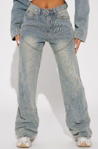 Sierra Tinted Baggy Jeans - Light Wash sold by Fashion Nova