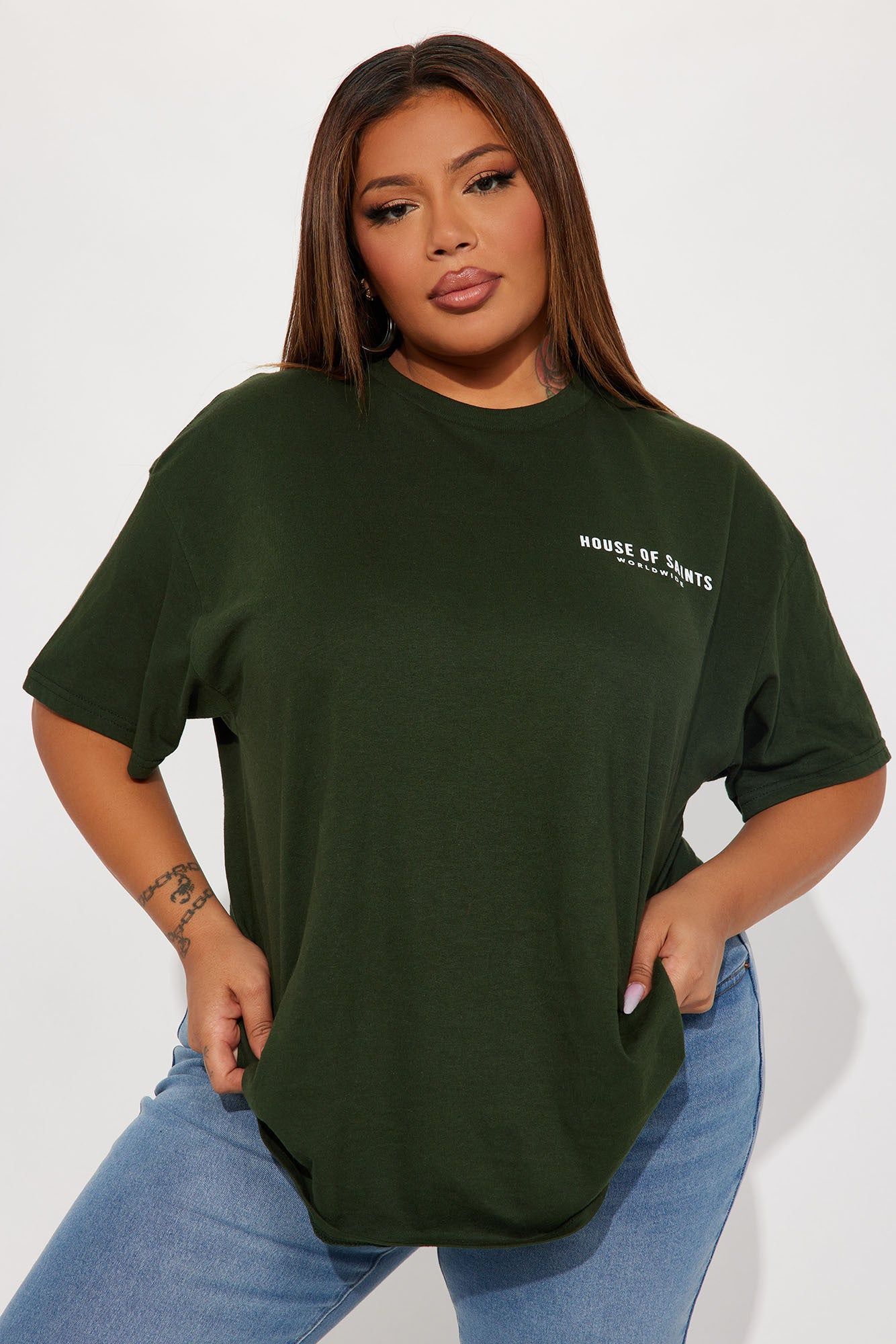 House Of Saints Tshirt - Green sold by Fashion Nova product image thumbnail 6