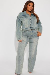Sierra Tinted Baggy Jeans - Light Wash sold by Fashion Nova