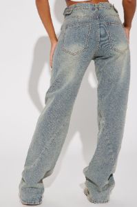 Sierra Tinted Baggy Jeans - Light Wash sold by Fashion Nova