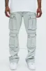 Tobias Carpenter Flare Jeans - Light Blue Wash sold by Fashion Nova