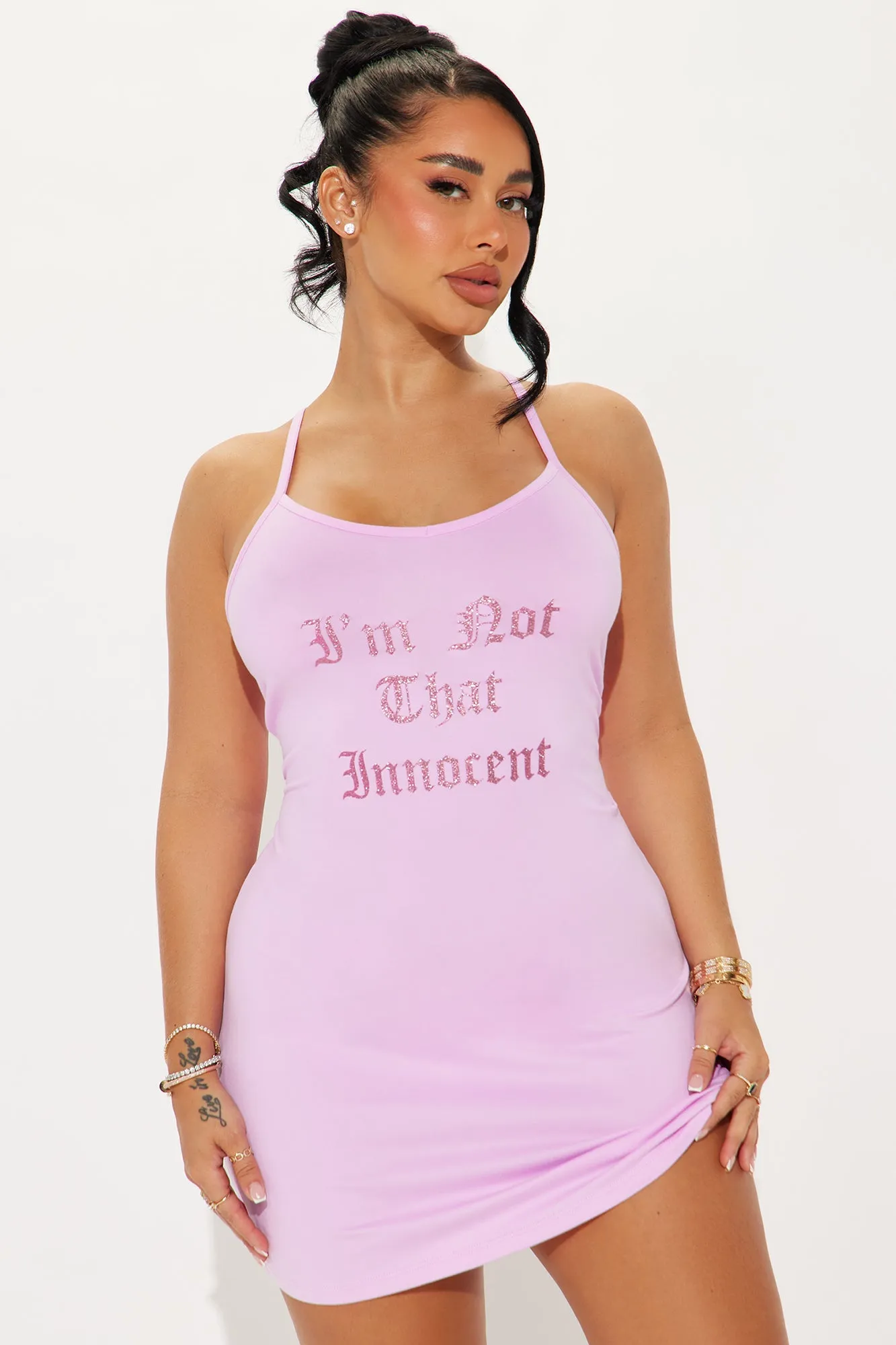 Not That Innocent PJ Robe Set - Pink sold by Fashion Nova product image thumbnail 4