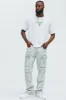 Tobias Carpenter Flare Jeans - Light Blue Wash sold by Fashion Nova