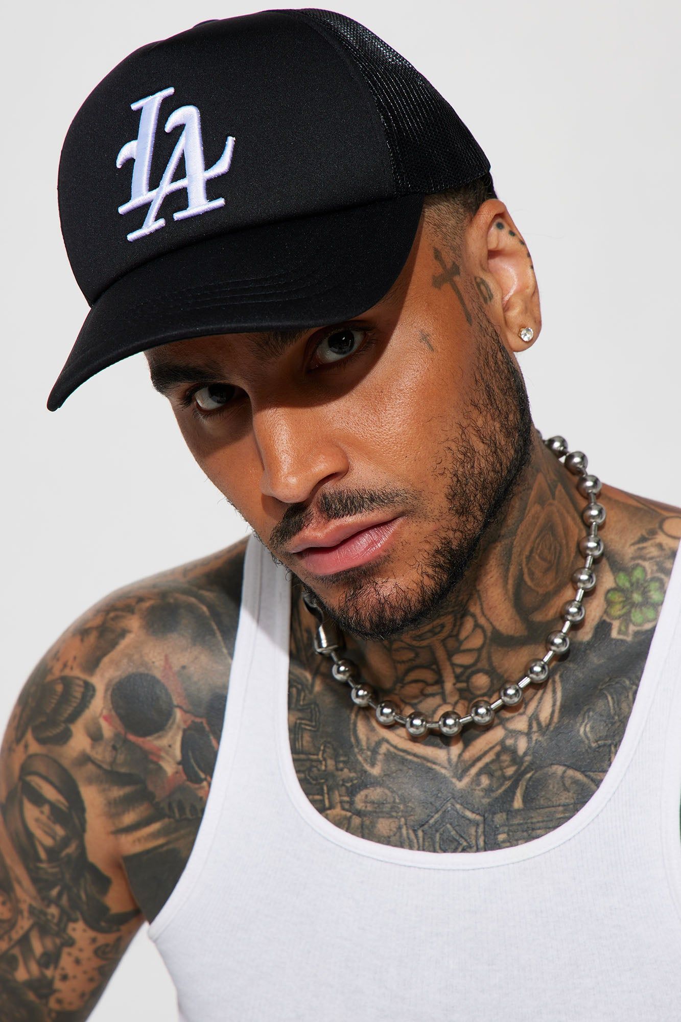 LA Trucker Hat - Black sold by Fashion Nova