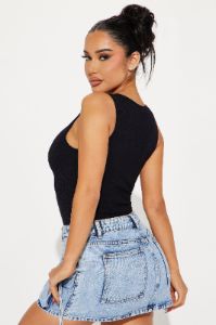 Zaida Seamless Bodysuit - Black sold by Fashion Nova
