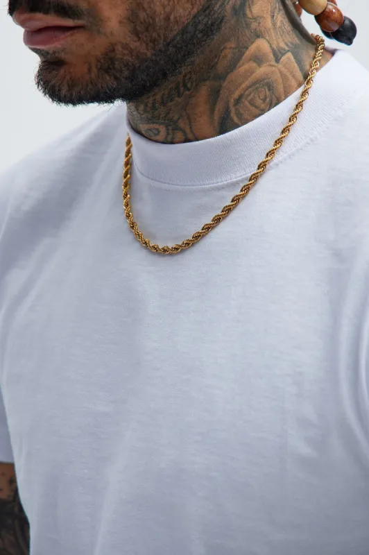 5mm Premium 20″ Rope Chain Necklace - Gold sold by Fashion Nova