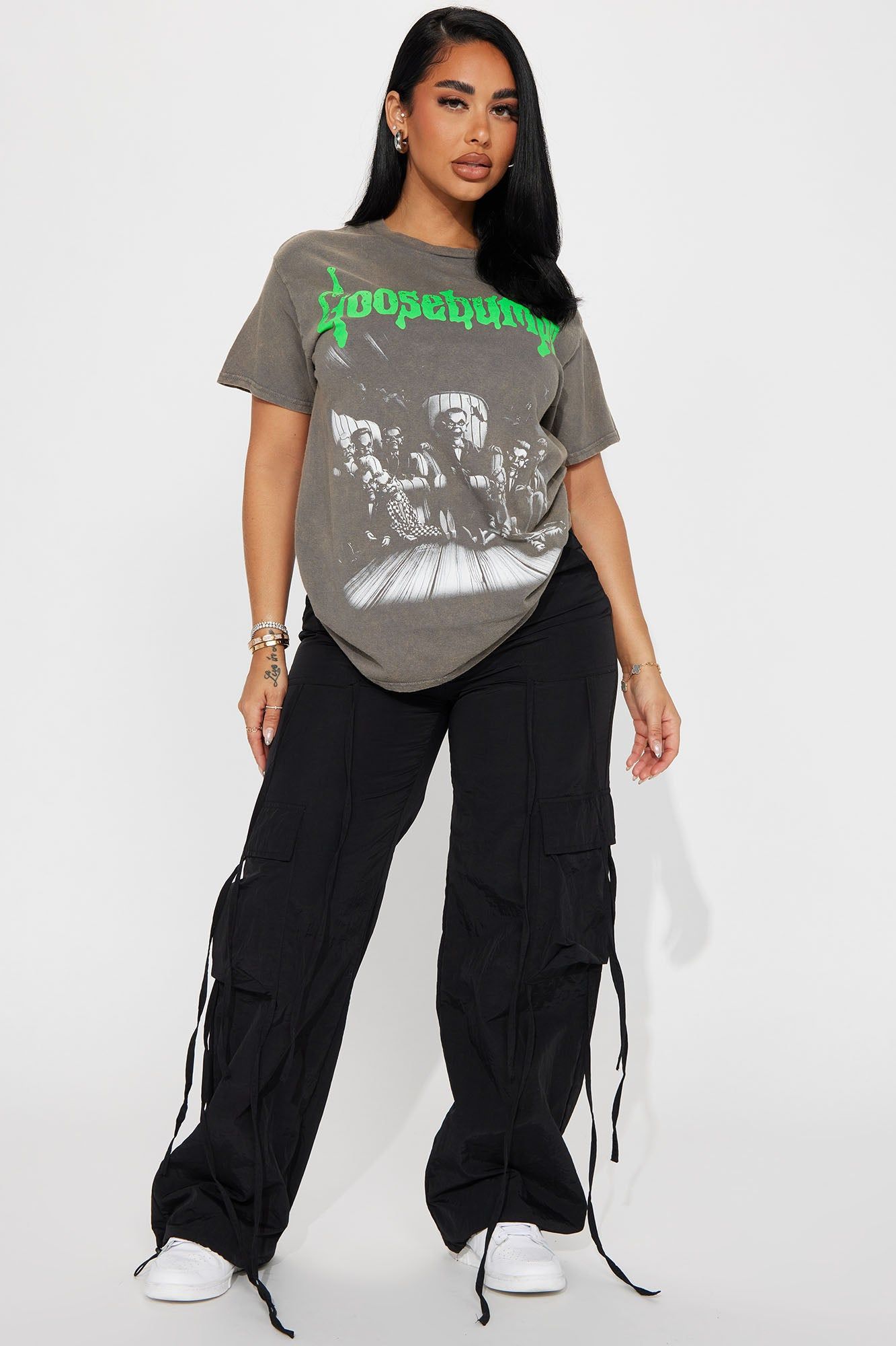 The Living Dummy Goosebumps Washed Tee - Charcoal sold by Fashion Nova product image thumbnail 2