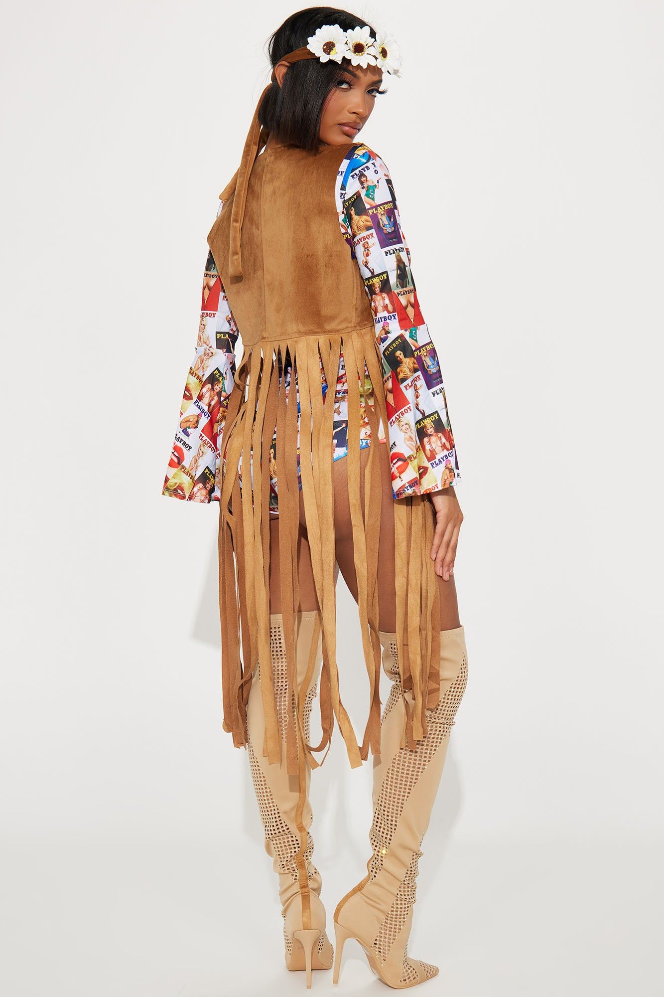 Playboy Groovy Bunny 3 Piece Costume Set - Multi Color sold by Fashion Nova product image thumbnail 4