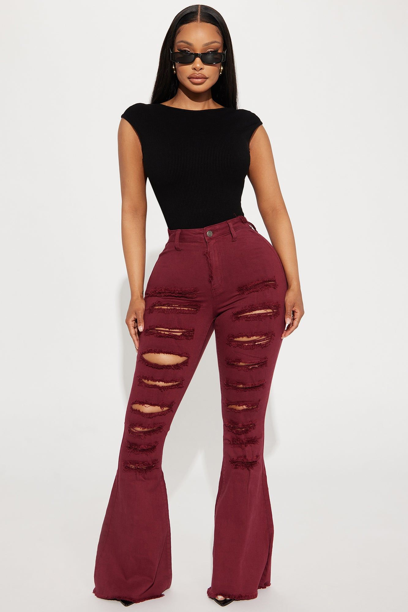 Veronica Ribbed Bodysuit - Black sold by Fashion Nova product image thumbnail 3