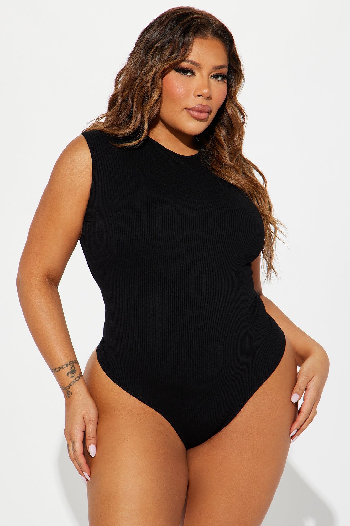 Veronica Ribbed Bodysuit - Black sold by Fashion Nova product image thumbnail 5