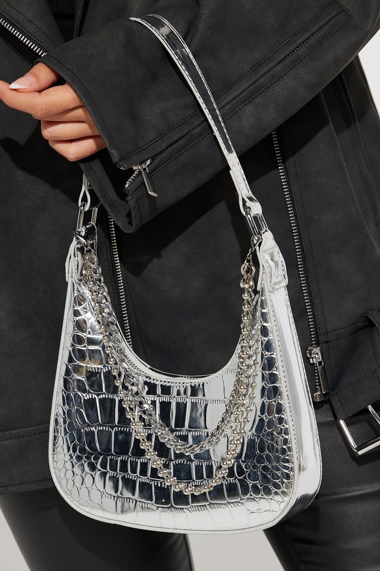 Baddie On The Go Handbag - Silver sold by Fashion Nova product image thumbnail 2