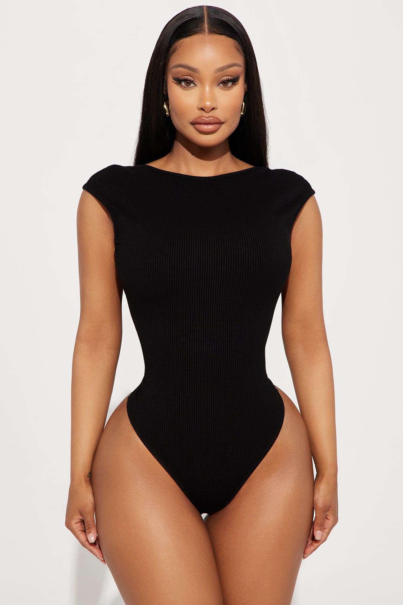 Veronica Ribbed Bodysuit - Black sold by Fashion Nova product image thumbnail 2