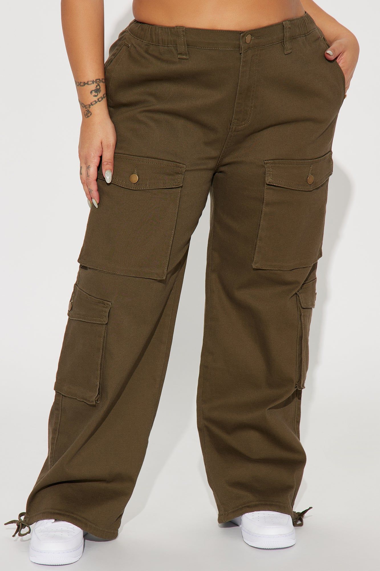 Cool And Casual Cargo Jogger - Olive sold by Fashion Nova product image thumbnail 5