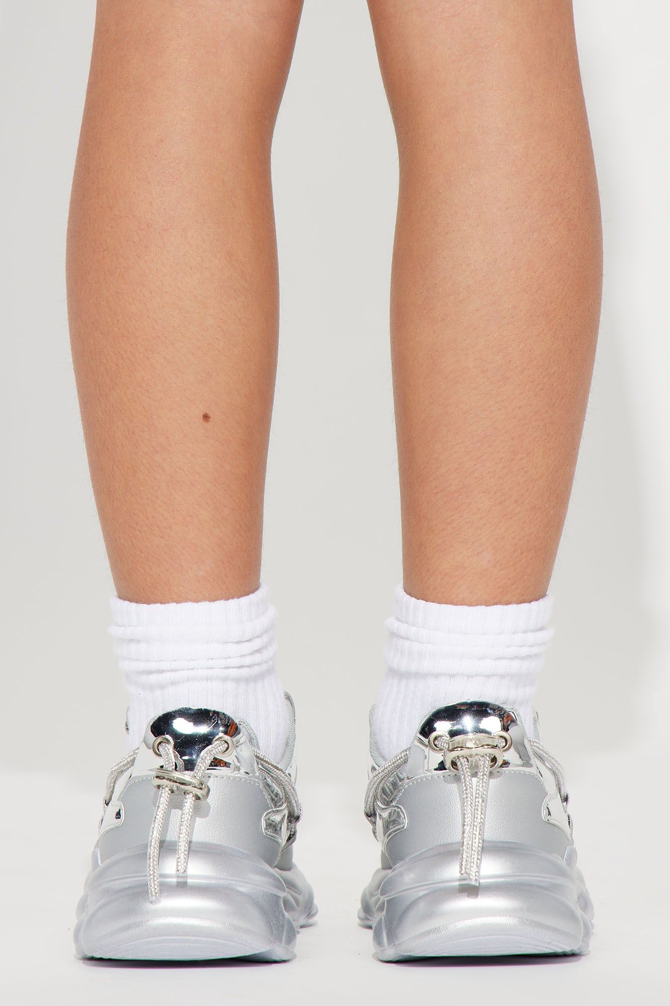 Mini In Your Future Sneakers - Silver sold by Fashion Nova product image thumbnail 3