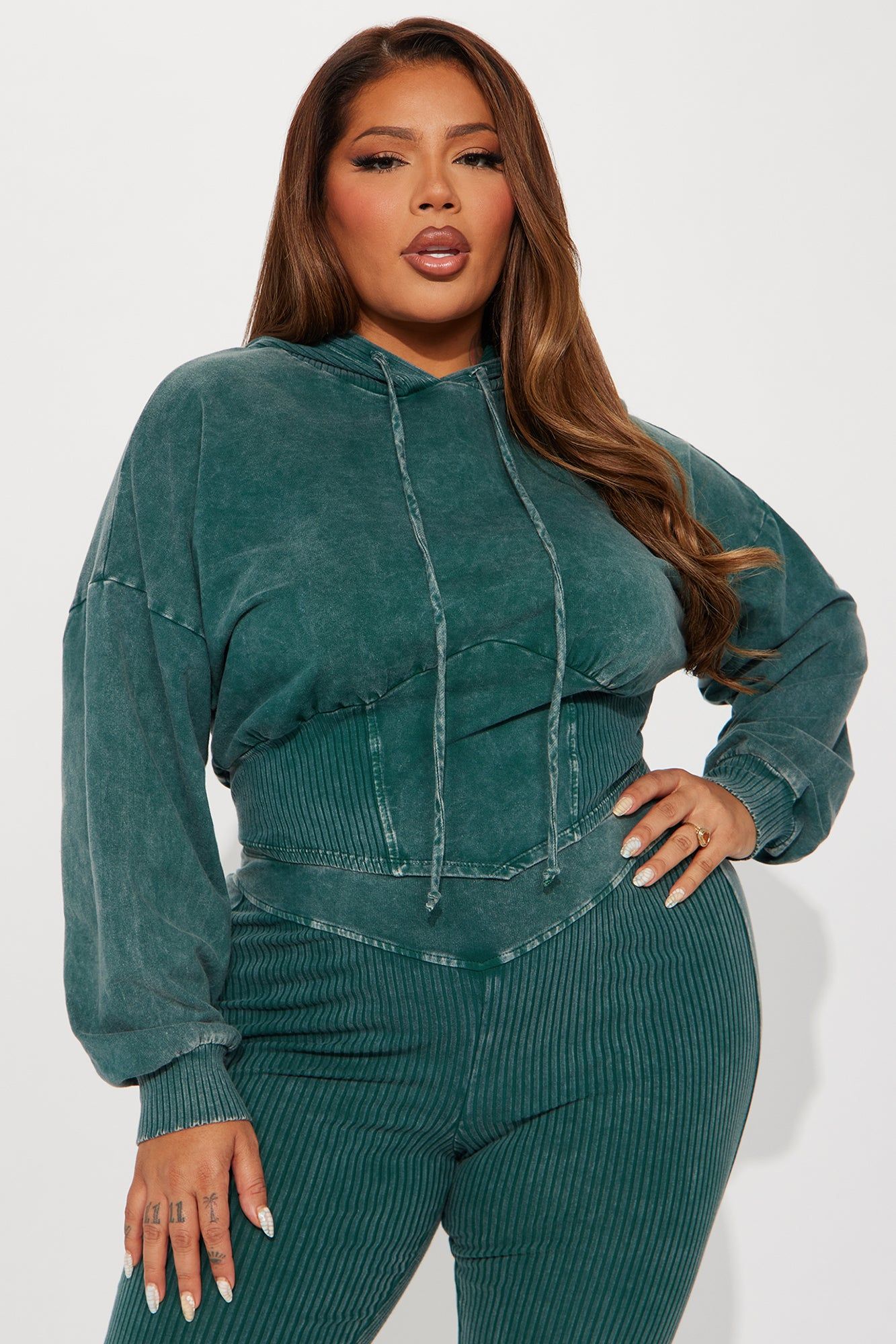 Rory Mineral Wash Legging Set - Hunter sold by Fashion Nova product image thumbnail 5