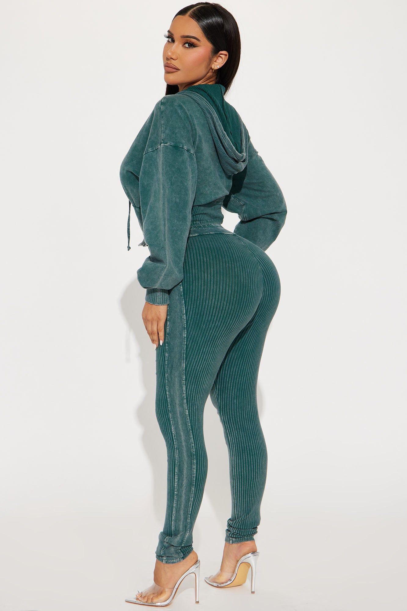 Rory Mineral Wash Legging Set - Hunter sold by Fashion Nova product image thumbnail 3