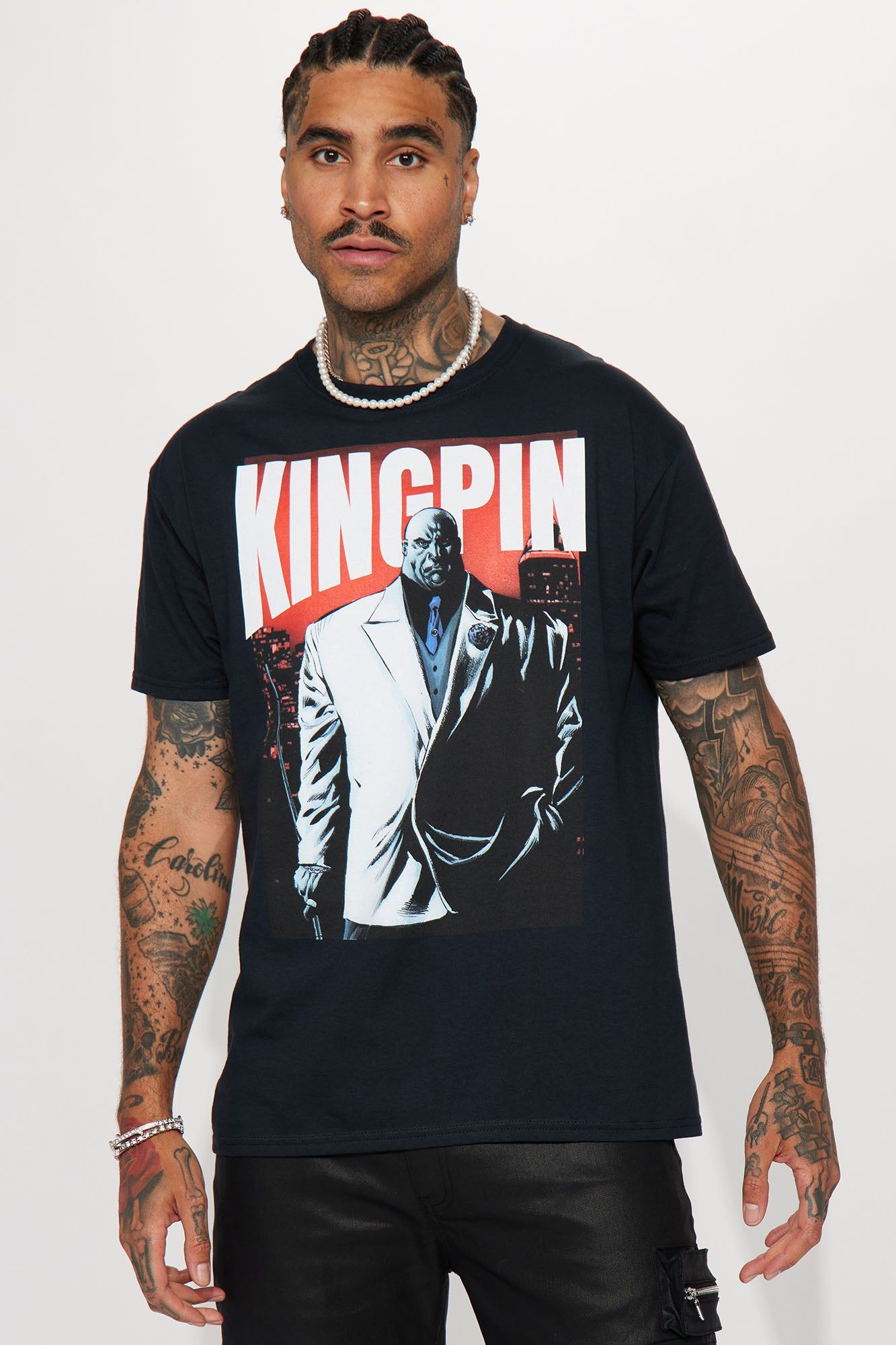 Kingpin Big Guy Short Sleeve Tee - Black sold by Fashion Nova