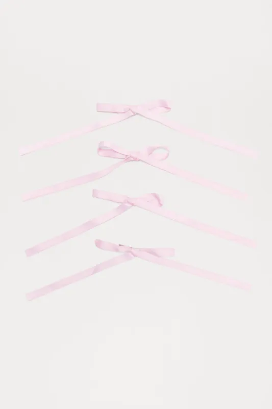 Coquette Tea Party Hair Clip Set - Pink sold by Fashion Nova