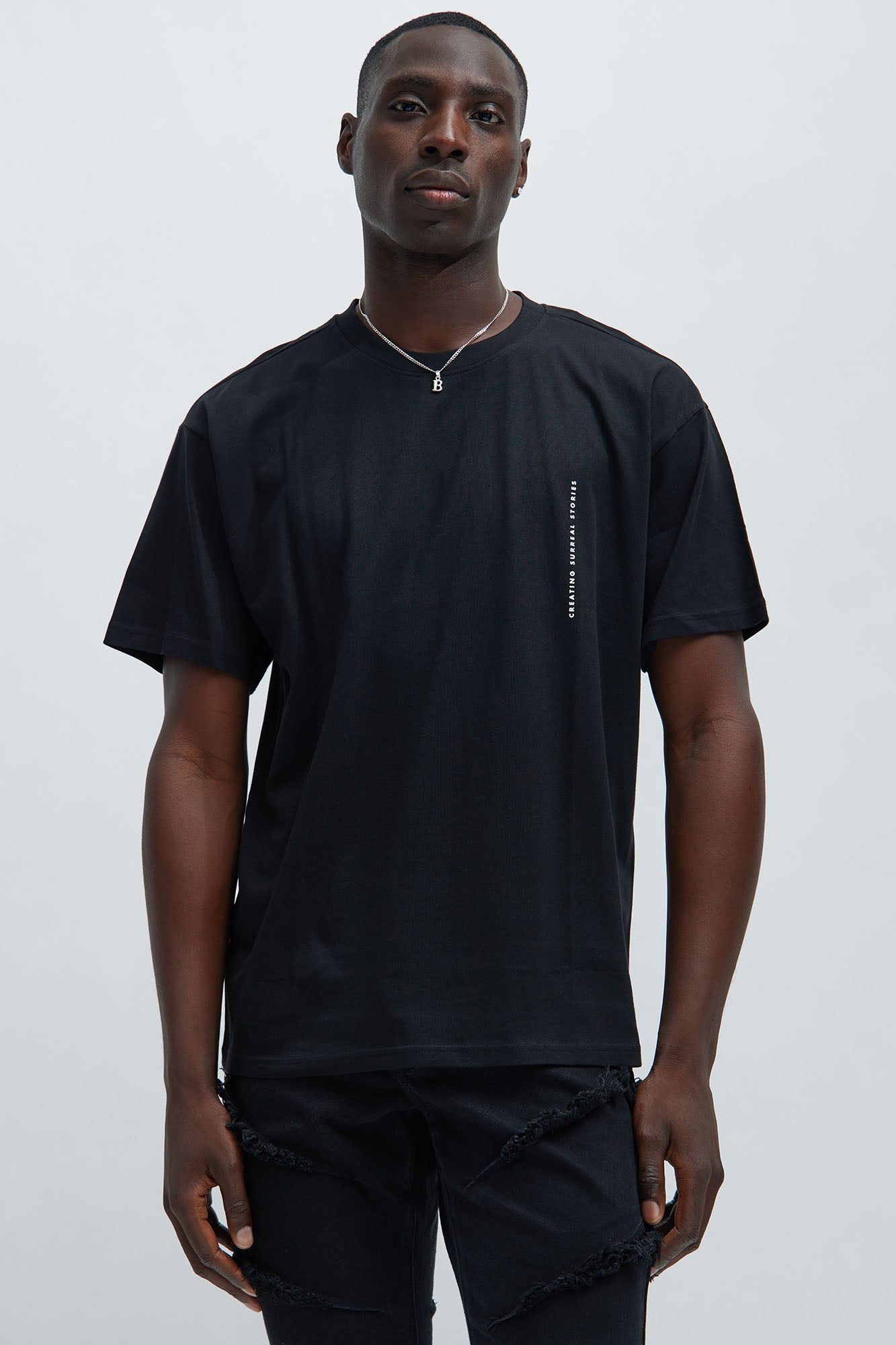 Creating Surreal Stories Short Sleeve Tee - Black sold by Fashion Nova product image thumbnail 2