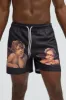 Rafel Cherubs Swim Trunk - Black sold by Fashion Nova