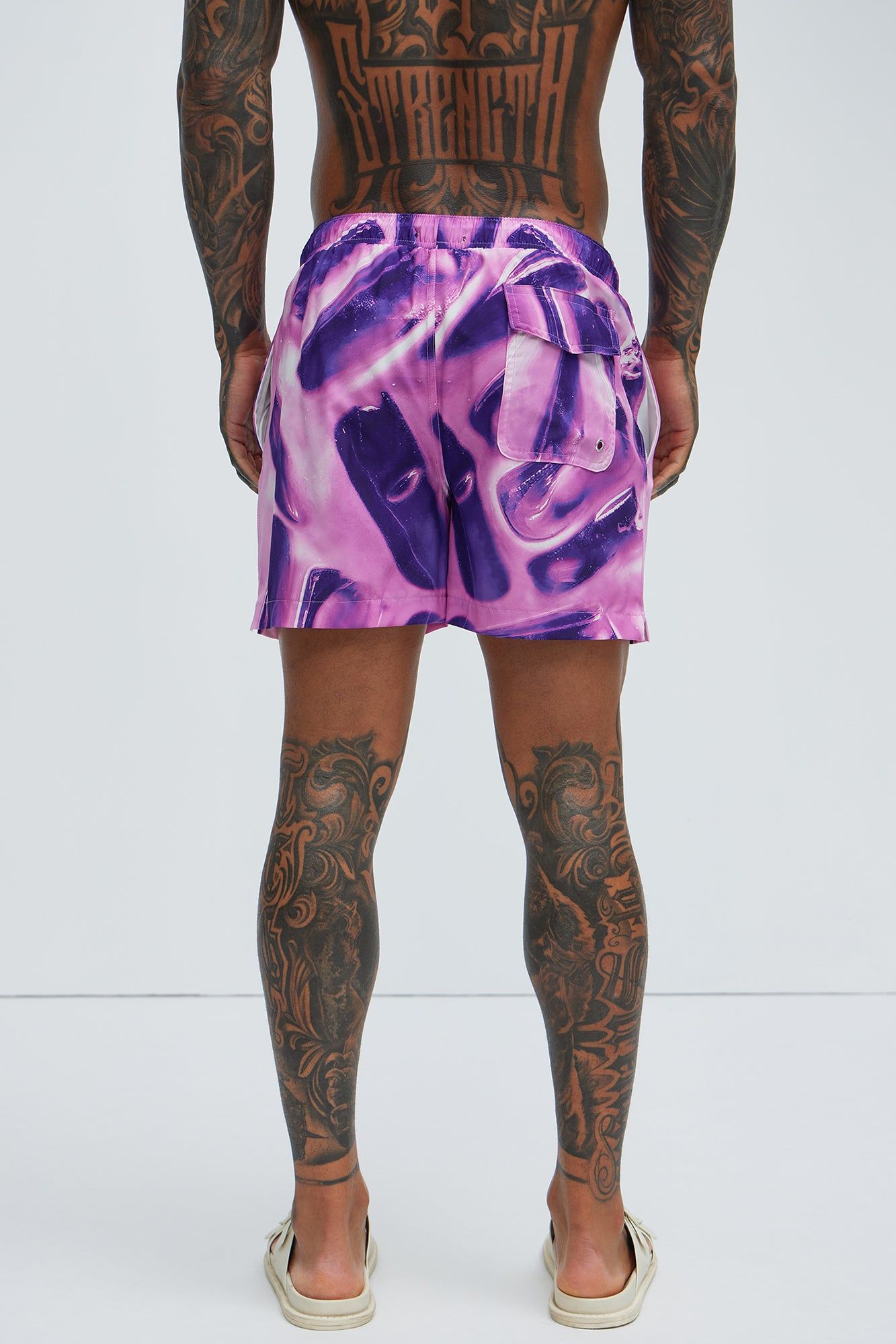 Douple Cup Swim Trunks - Purple sold by Fashion Nova product image thumbnail 3
