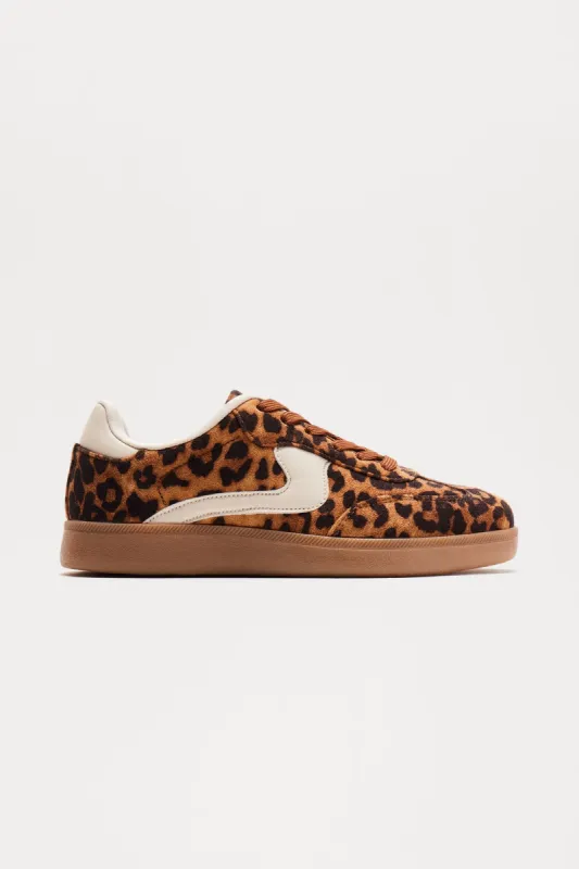 Denali Lace Up Sneakers - Leopard sold by Fashion Nova