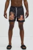 Rafel Cherubs Swim Trunk - Black sold by Fashion Nova